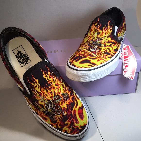 NWT Vans Classic Slip-On Samurai Rising Sneakers Men’s 9 - Picture 10 of 10